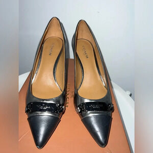 Coach Metallic Leather Sandal Size 5.5